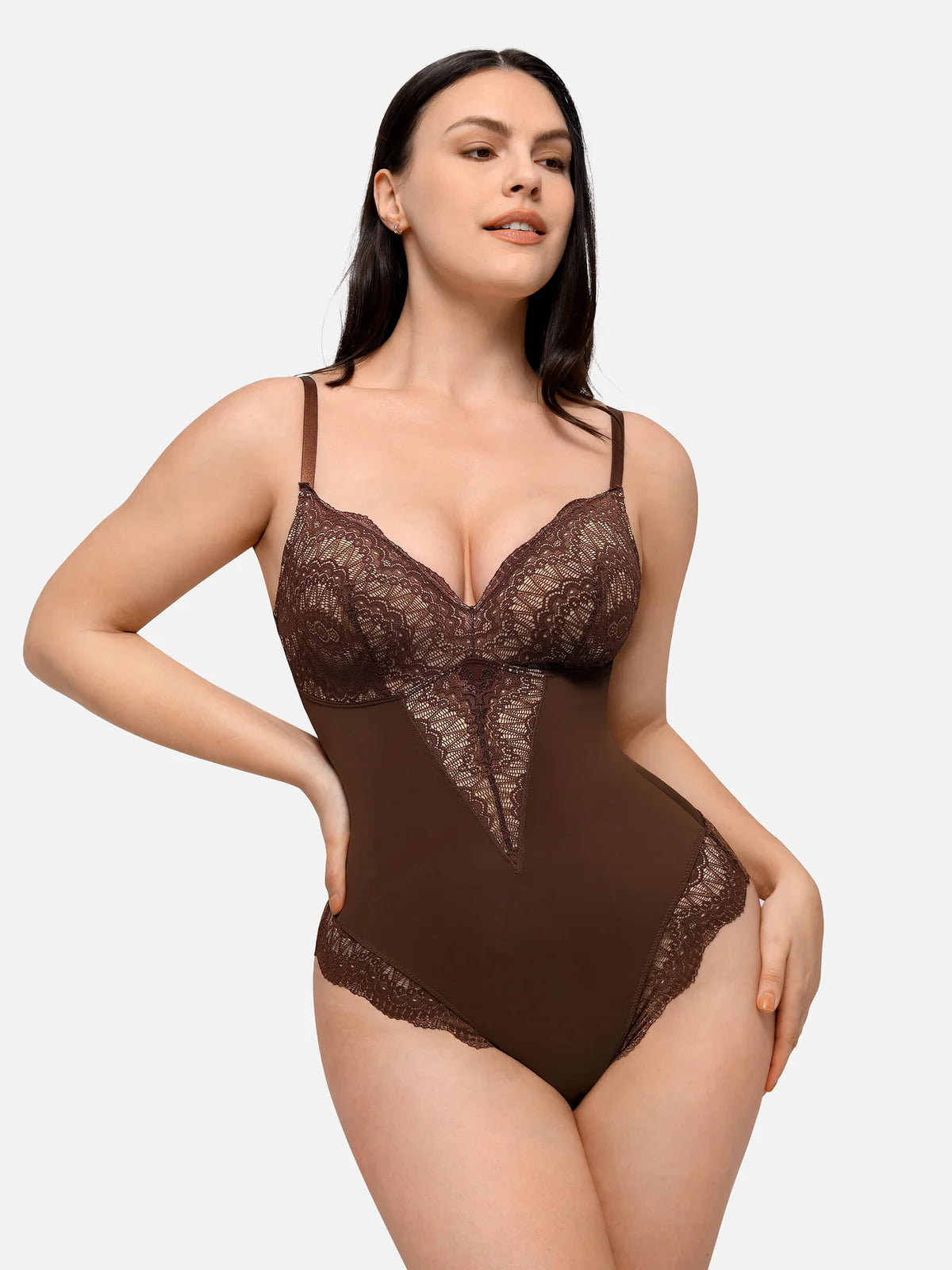 Body Gainant Sculptant à Dentelle