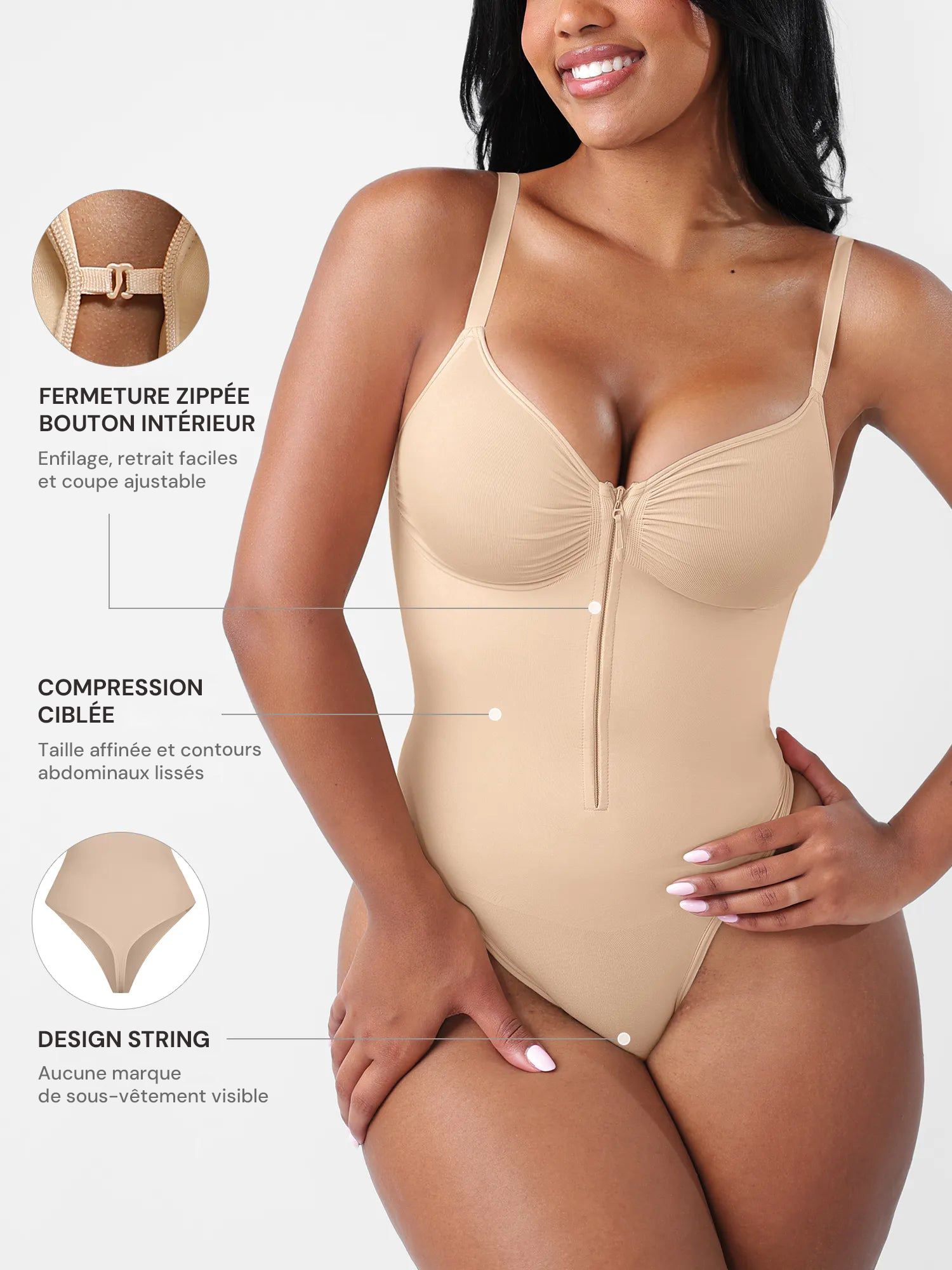 Body Gainant Sculptant Zippé