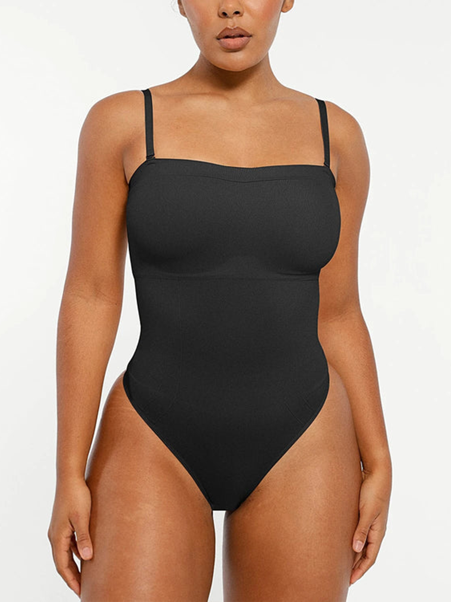 Body Gainant Pour Femme Sans Bretelles - Effet Lissant Ventre Et Fesses - Nylon/élasthanne, 3 Crochets - Pour Robes, Tenues Moulantes