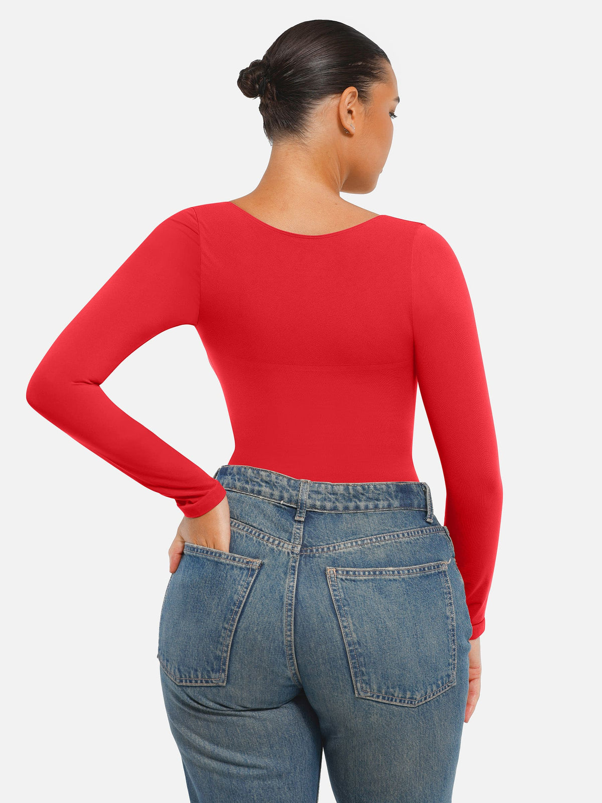 Body Gainant Sculptant Manches Longues Seconde Peau