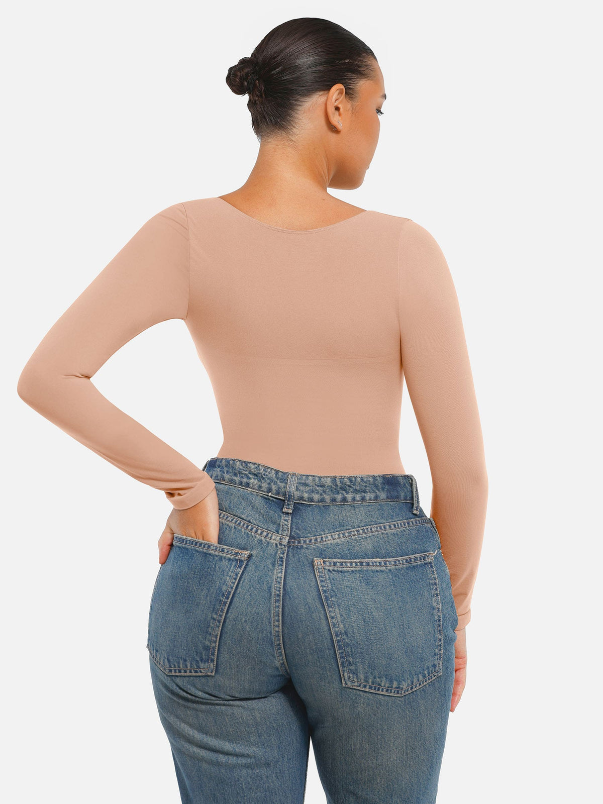 Body Gainant Sculptant Manches Longues Seconde Peau