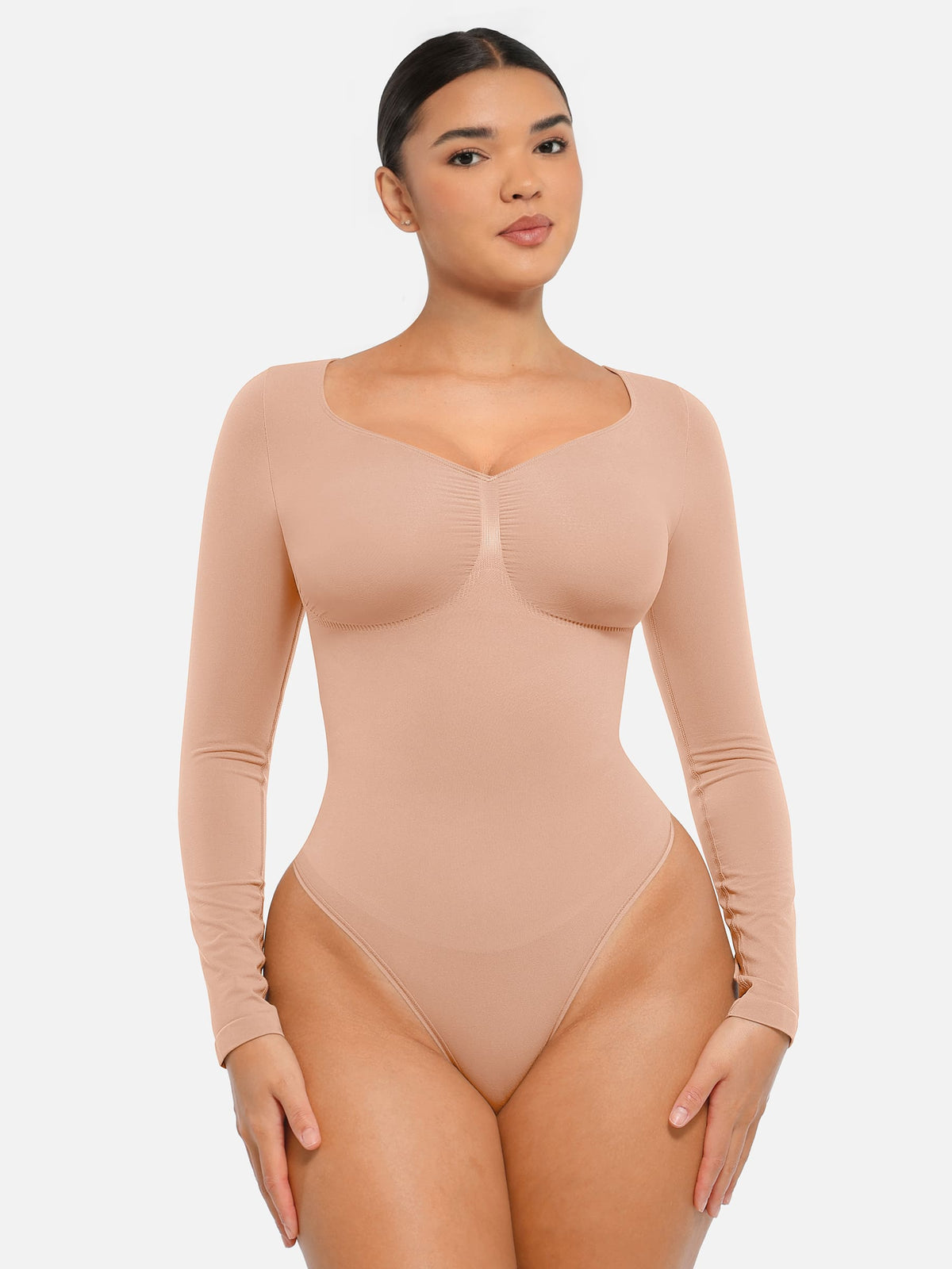 Body Gainant Sculptant Manches Longues Seconde Peau
