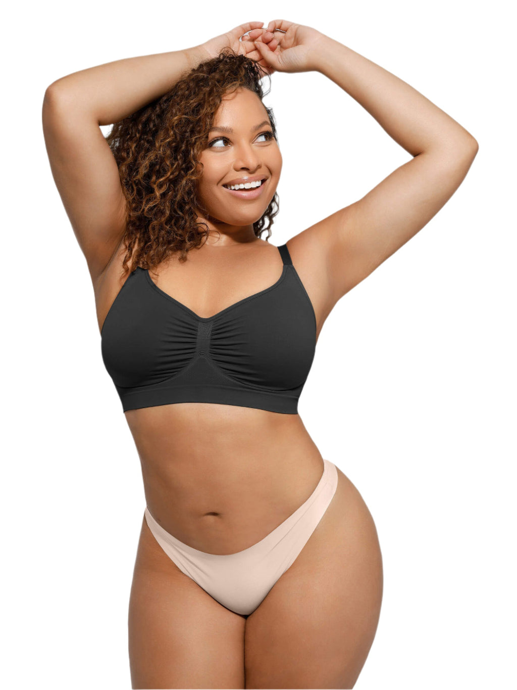 Body Gainant Sculptant Sous-poitrine Jolie – Noir – Taille L (FR42/US10/UK14/EUR40)